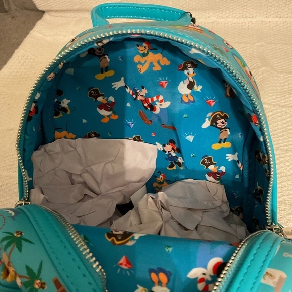 DISNEY Sensational 6 Pirate LOUNGEFLY Backpack NWT main image 5